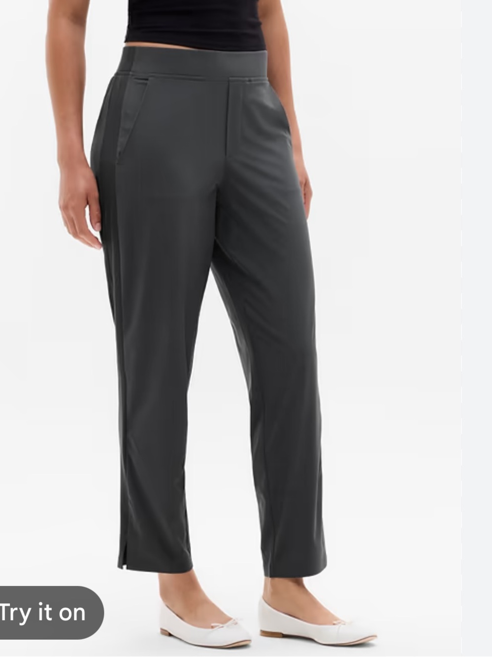 Athleta Brooklyn Ankle Pants Gray 12
